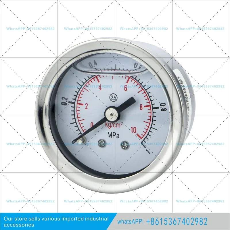 축 방향 충격 방지 압력계 YN40Z 스테인리스 스틸 40mm 다이얼