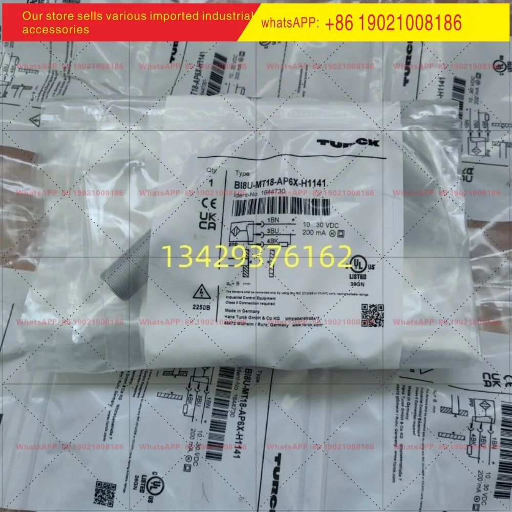 오리지널 투르크 BI8U-MT18-AP6X-H1141 솔더 유도형 PNP 스위치