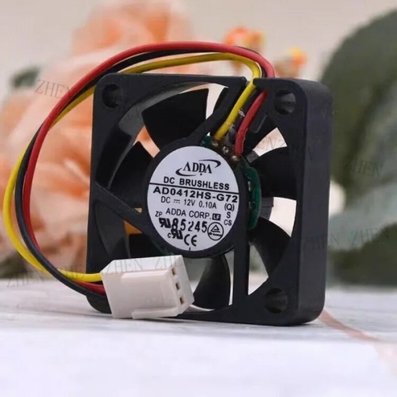 Y for AD0412HS-G72 DC12V 0.10A 4010 4CM 3핀 냉각팬