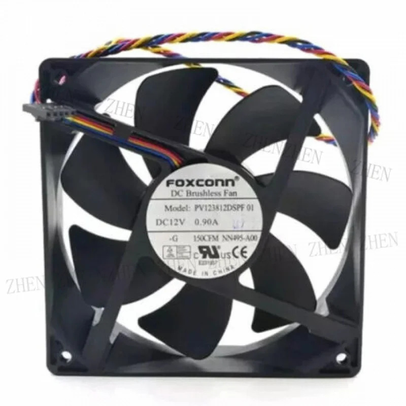 Y PV123812DSPF 01 12038 DC12V 0.90A 12CM 4핀 인버터 냉각팬