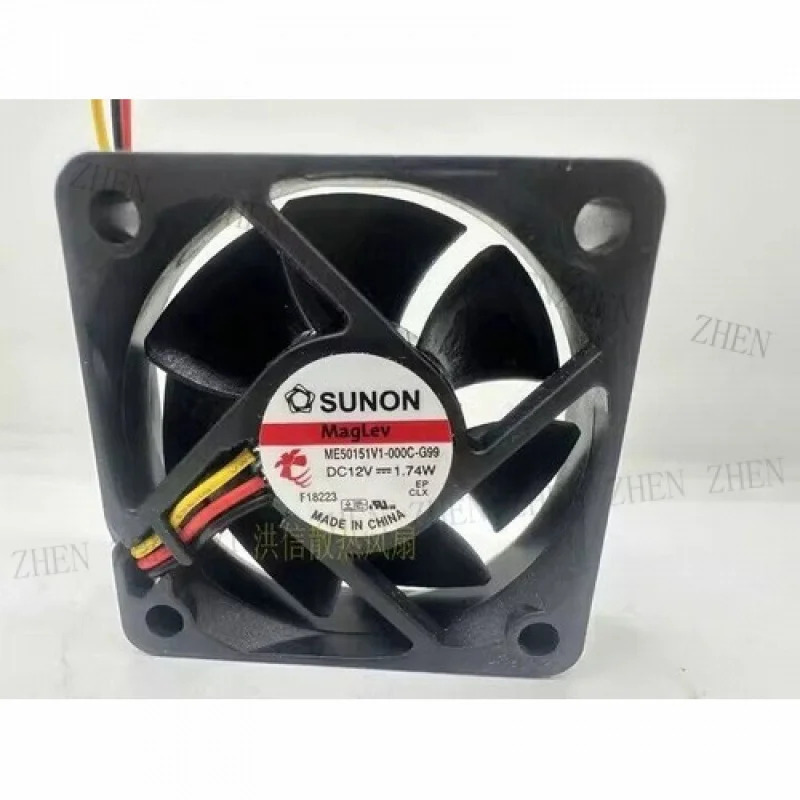 Y ME50151V1-000C-G99 5015 DC12V 1.74W 5CM 3선식 냉각팬