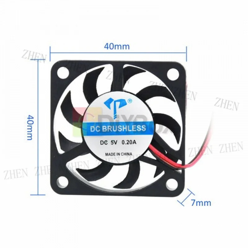 Y for DC4007 5/12/24V 1.2W 냉각 컴퓨터 케이스 배기 팬 오일 함유 산업용