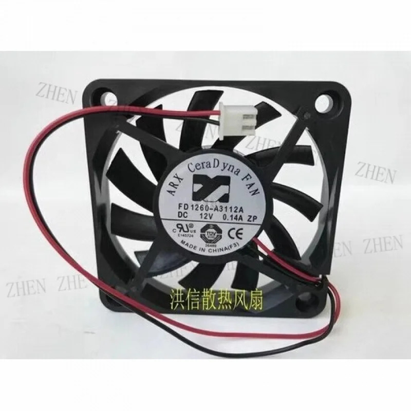 Y for ARX 6010 FD1260-A3112A DC12V 0.14A 6CM 60x10MM 2핀 냉각팬