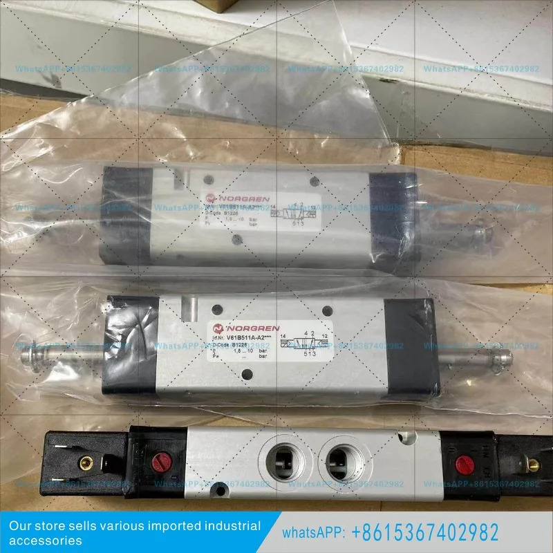 노르그렌 V61B511A-A219J 작동 솔레노이드 밸브 G1/4 나사 220V