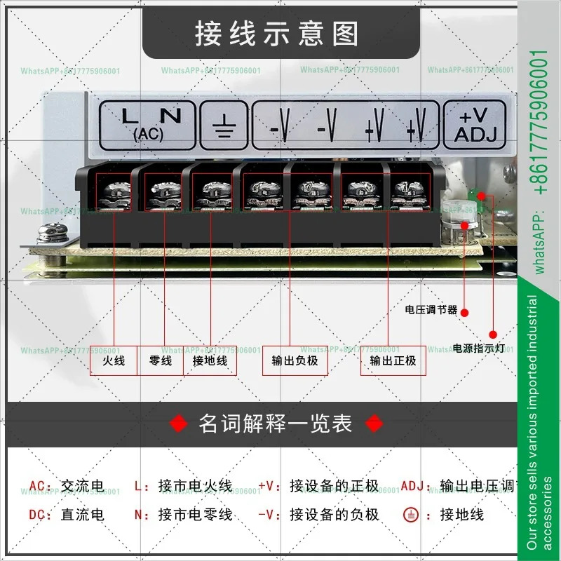 RS-150-24 스위칭 전원공급장치 24V6.5A DC 150W 오리지널 트랜스포머