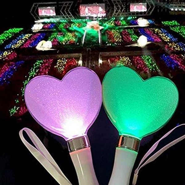발광 하트 응원봉 변색 하트 야광봉 콘서트 파티 - 상품 이미지
