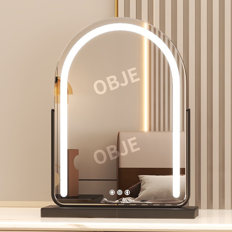 LED 화장대 거울 스마트 조명 메이크업 탁상용 조명거울 - 상품 이미지