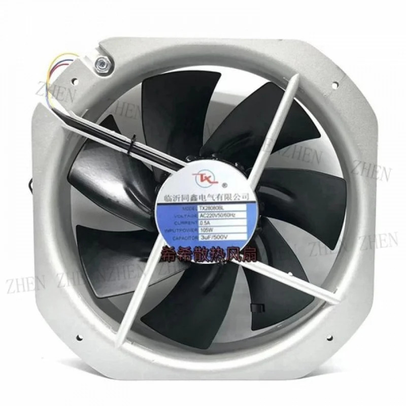 Y TX TONGXIN 팬TX28080BL AC220V 28080 28CM 올메탈 냉각팬