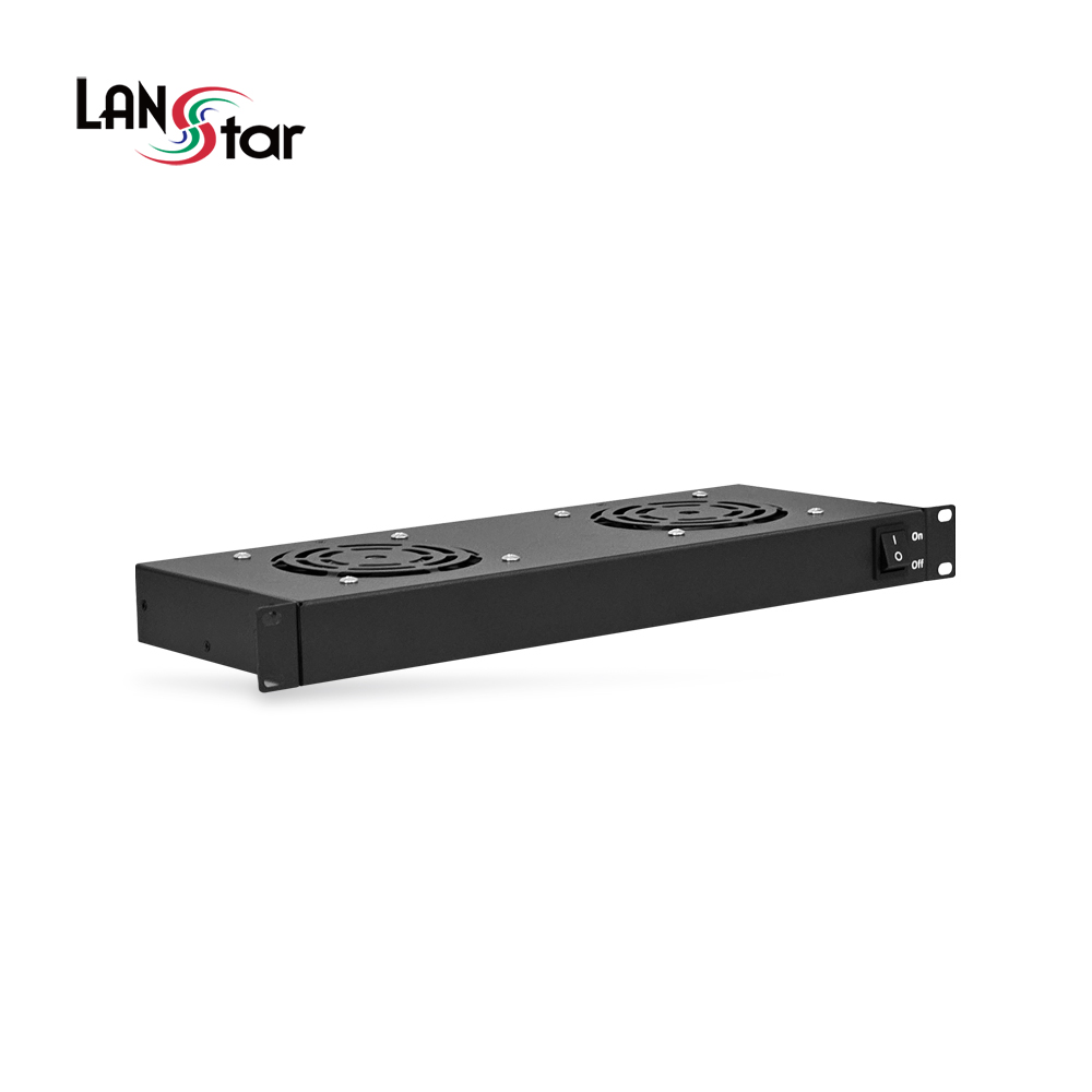 랜스타 허브랙 서버랙 쿨링팬 19인치 통신랙 라우터 방열 쿨러 2개 (LS-HS2FAN) - 상품 이미지