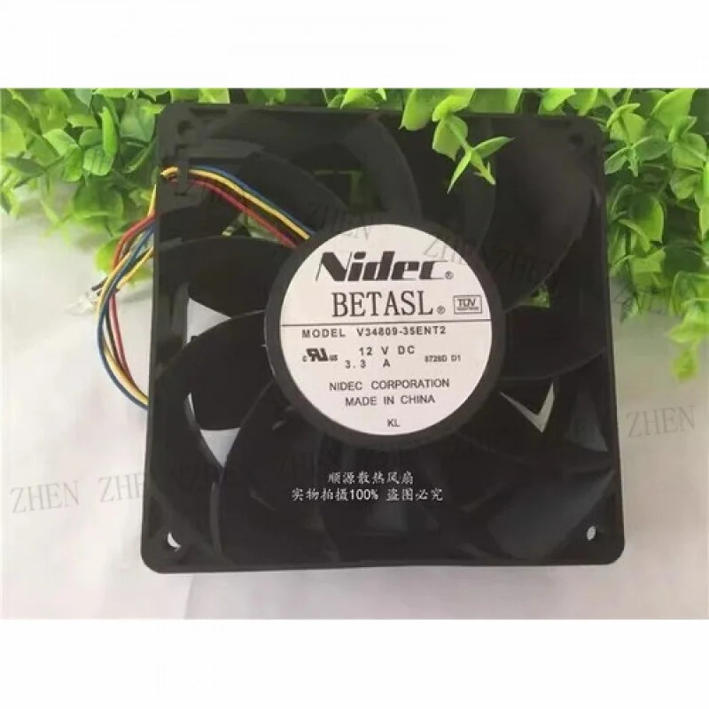 Y for V34809-35ENT2 DC12V 3.3A 120x120x38MM 4선식 냉각팬