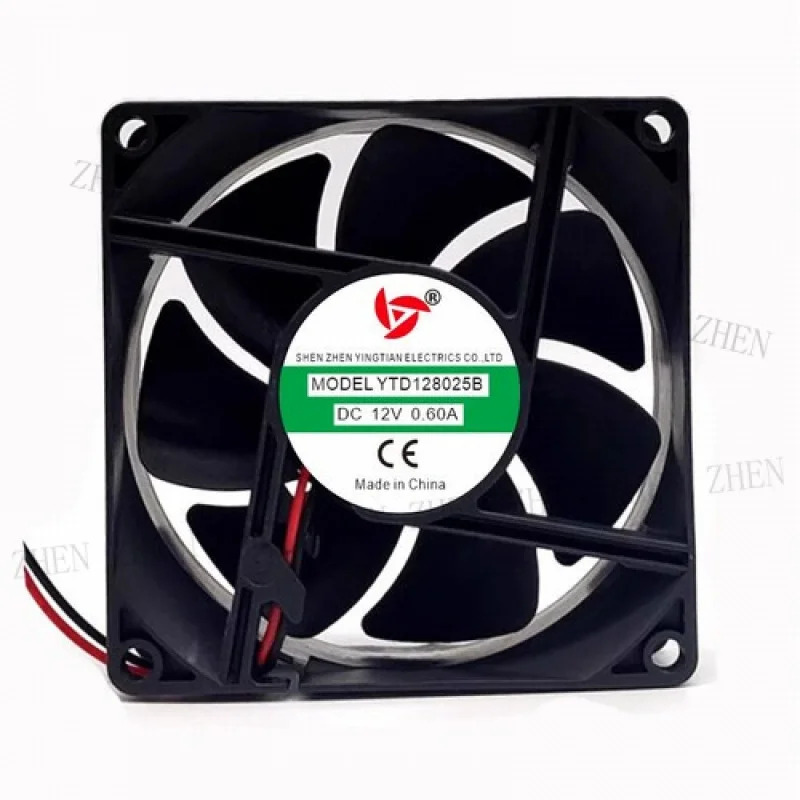 Y YTD128025B DC12V 0.60A 8025 8CM 2선 듀얼 볼 인버터 냉각팬기능