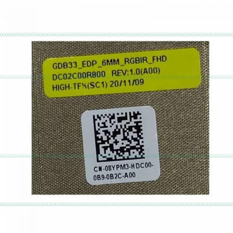 DD 08YPM3 8YPM3 델 래티튜드 7320 2-in-1 EDP 6MM RGBIR FHD 케이블 와이어 라인용