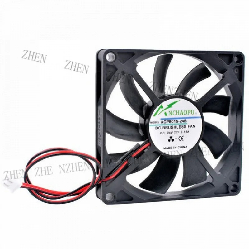 Y ACP8015 80mm DC5V 12V 24V 2핀 냉각팬 라우터전원공급장치용