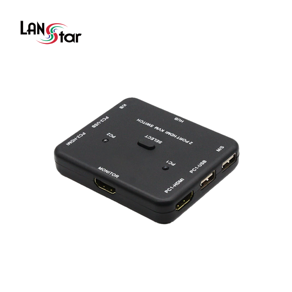 랜스타 LS-HD2KVM HDMI1.4 KVM 스위치 2:1 타입 4K UHD 30Hz