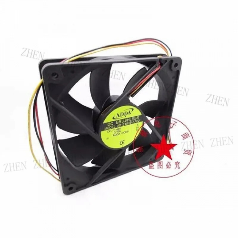 Y AD1248UB-A72GL 12CM 48V 0.16A 3선 산업제어 인버터 팬