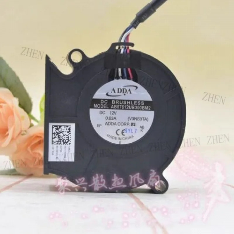 Y for AB07612UB300BM2 DC12V 0.63A 7530 7.5CM 터보 팬