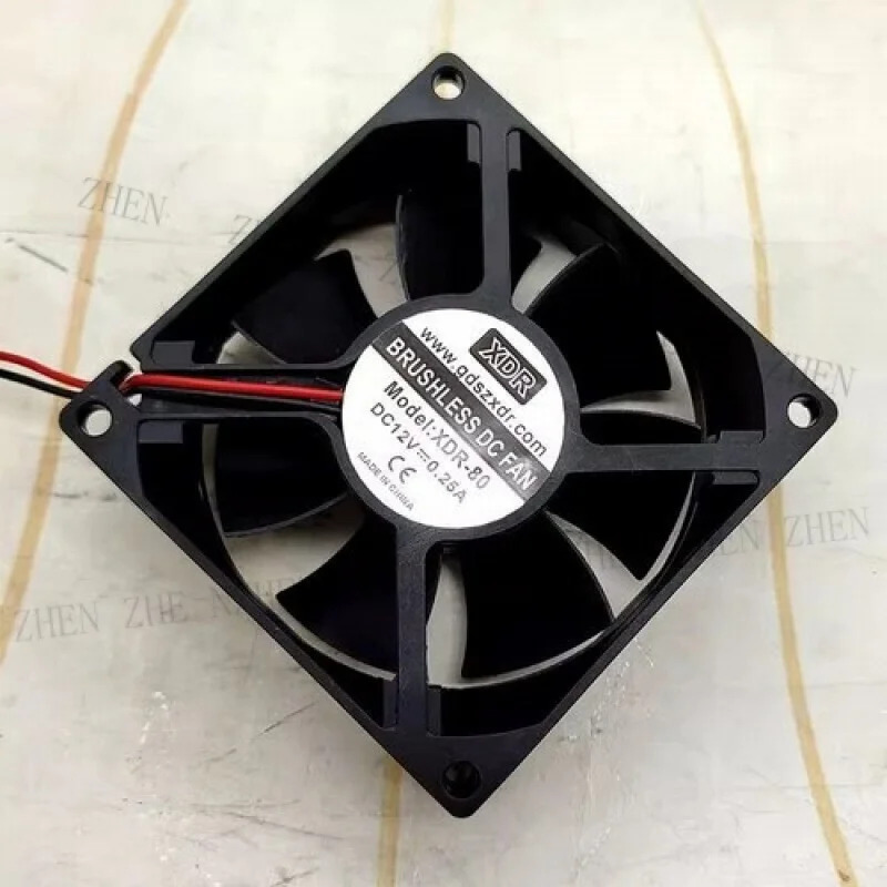 Y for XDR XDR-80 DC12V 0.25A 80x80x25MM 2-와이어 서버팬