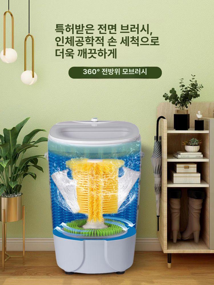 업소용 반자동 조개세척기 브러시 식당 세척기 대용량 - 상세 이미지 2