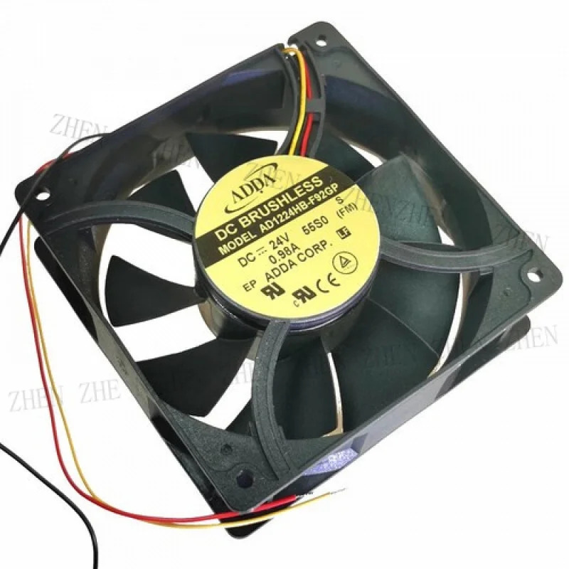 Y FOR AD1224HB-F92GP DC24V 0.98A 12038 12CM 3선 인버터 알람 냉각팬