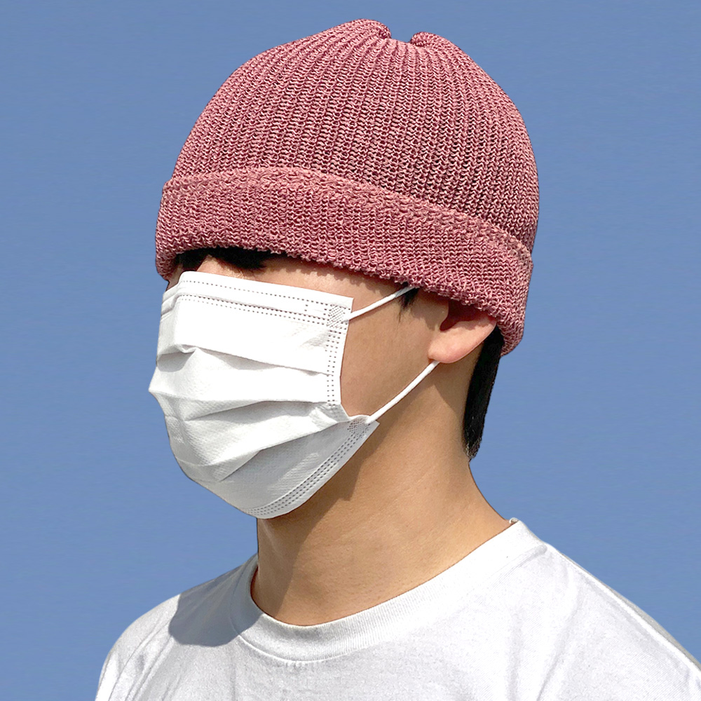 브리즈 여름 비니 망사 니트 모자 남자 여자 무지 봄 커플 골무 숏 - 상세 이미지 4