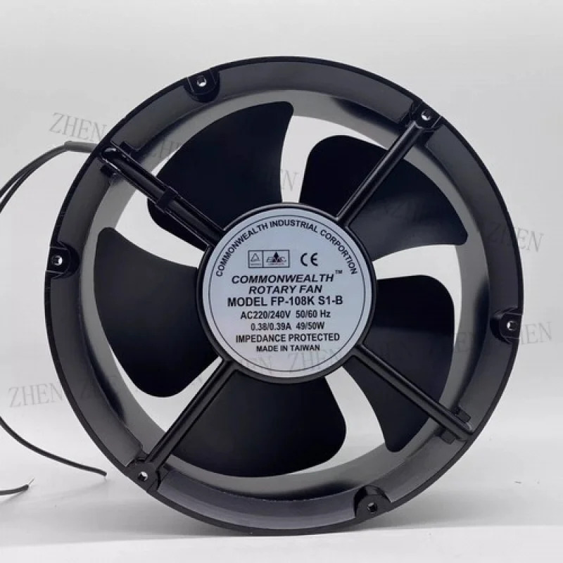 Y FP-108K S1-B 22060 AC220V-240V 49/50W 22CM 냉각팬