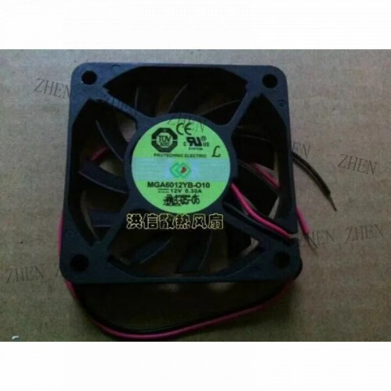 Y MGA6012YB-O10 6010 DC12V 0.30A 6CM 2선 듀얼 볼 냉각팬