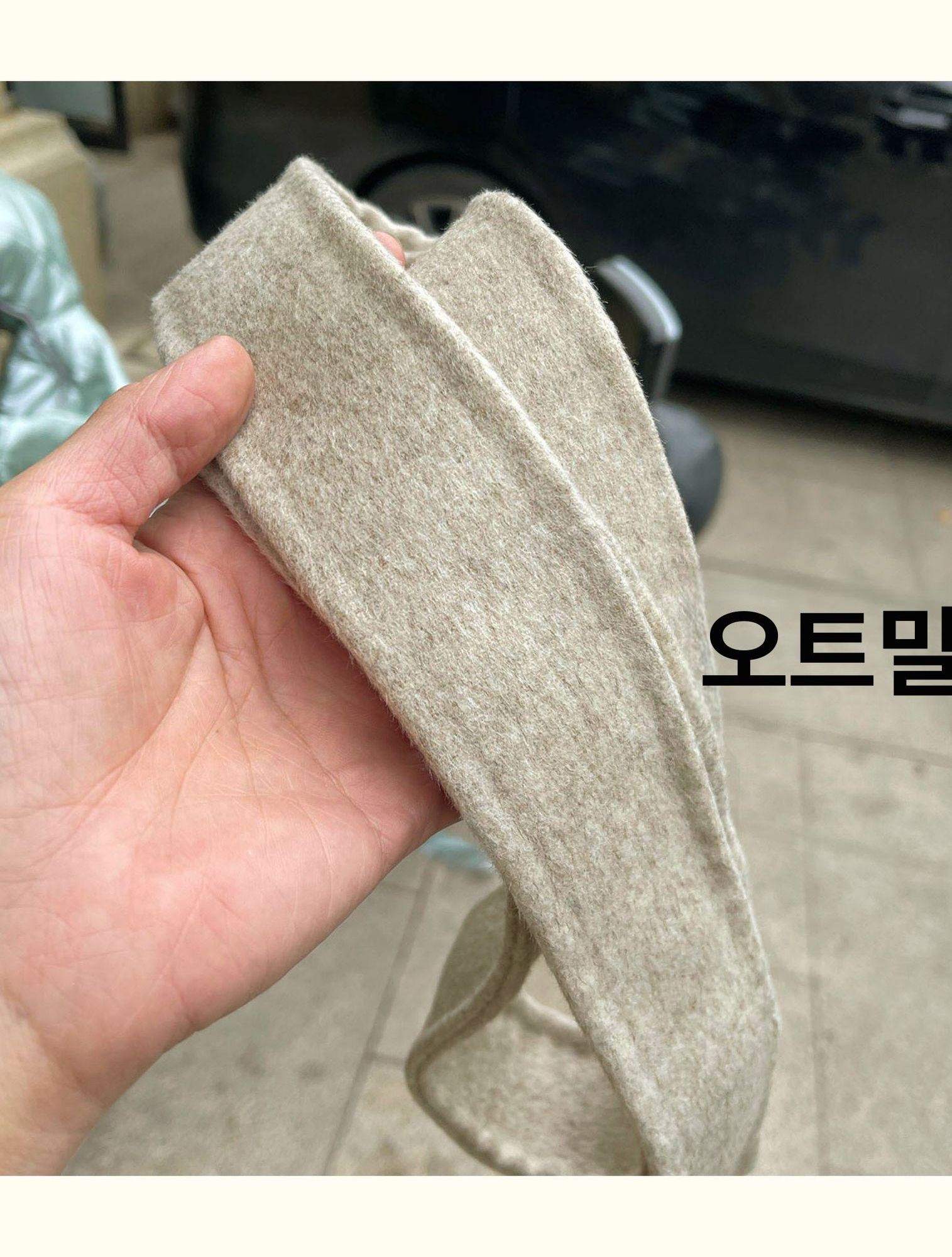 모직 코트 허리끈 양면 오프화이트 혼방 여자 울 카멜 초콜릿 185cm - 상세 이미지 2
