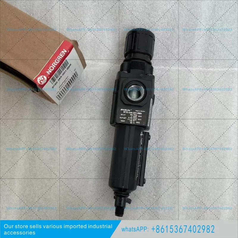 B72G-3AK-QD1-RMN 노르그렌 필터 감압밸브 3/8 PTF 나사 수동 배수