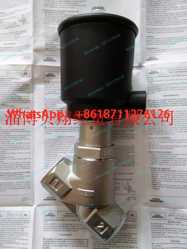 공압 앵글 시트 밸브 ASCO E290A394 E290A394VI