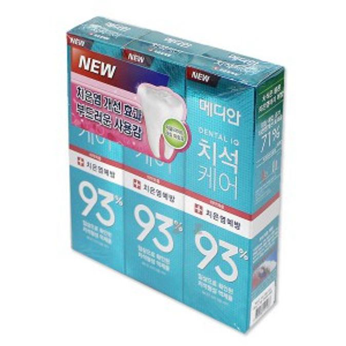 메디안 치석 잇몸치약 120gX3 구취제거 충치치약 - 상품 이미지