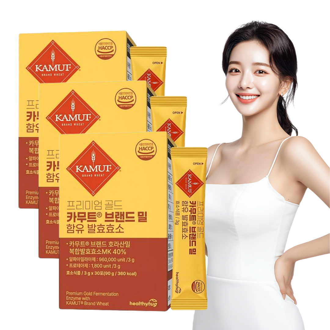 카무트효소 호라산밀 복합발효 곡물효소 30포, 3개 - 상품 이미지