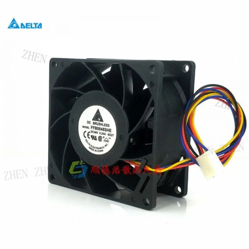 Y FFB0848SHE 8038 48V 0.24A 8CM / cm 산업컴퓨터 서버 냉각팬