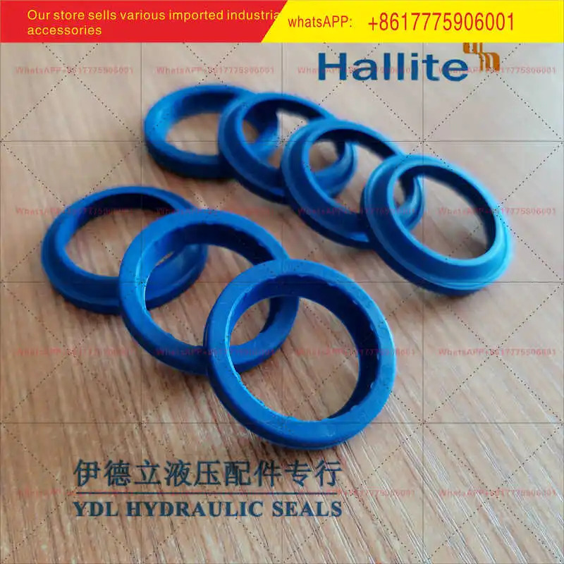 오리지널 블루 HALLITE 실린더 오일 씰 H520-1.125 폴리우레탄 인치 더스트 8880710