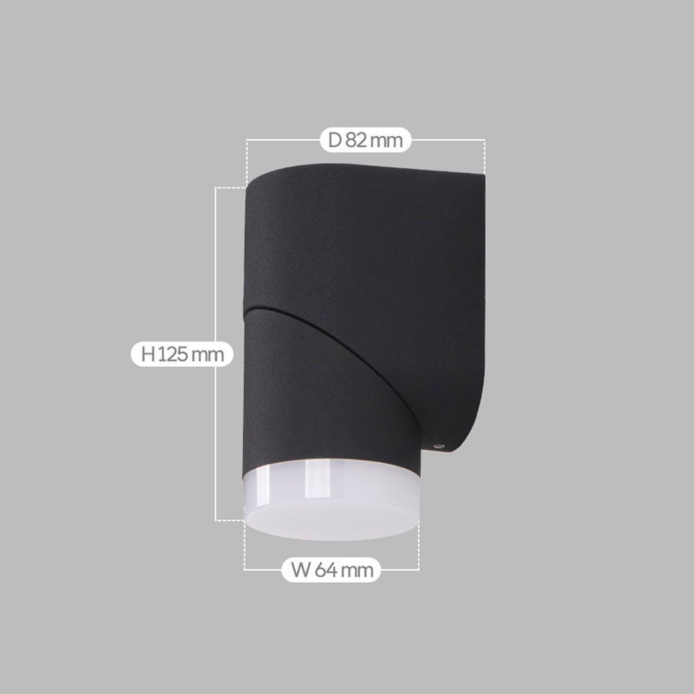 벽등 현관 베란다 조명 실외가능 LED 라비토 1등 벽조명 5W - 상세 이미지 5