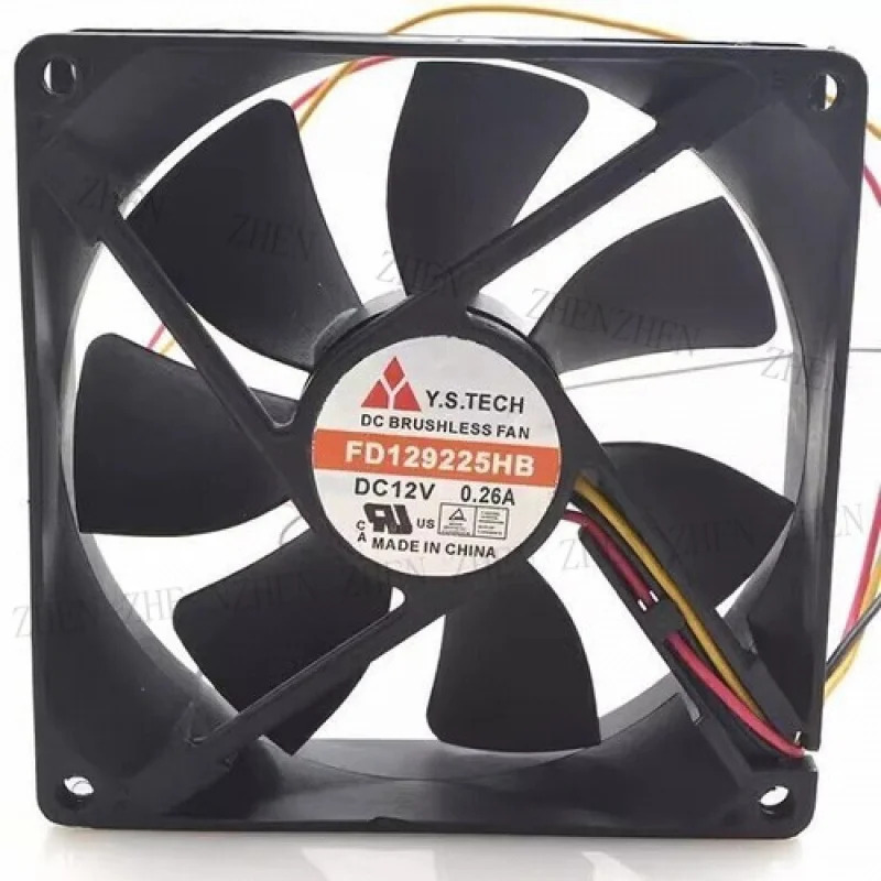 Y FD129225HB 9025 DC12V 0.26A 9CM 3선 냉각팬기능