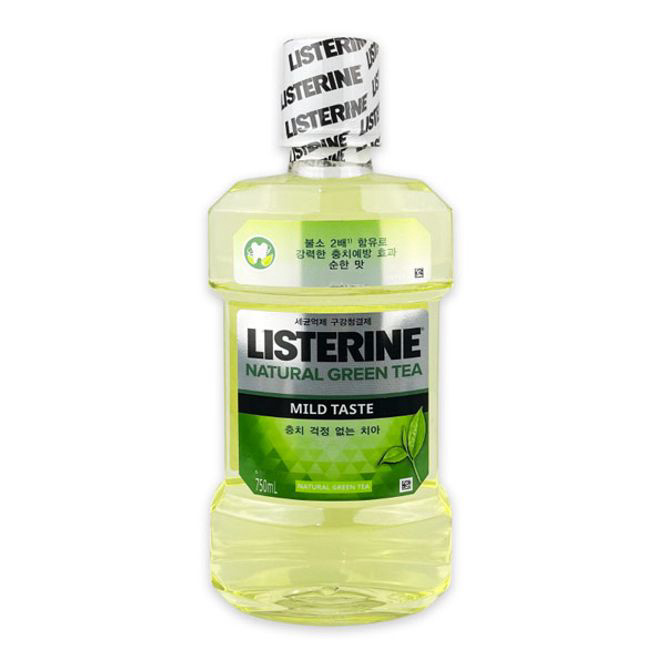리스테린 구강 청결제 입냄새 제거 가글 그린티 750ml - 상품 이미지