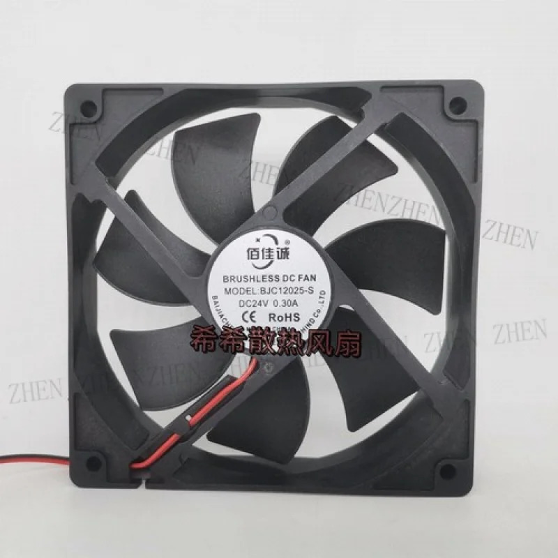 Y 바이지아청 팬 BJC12025-S DC24V 0.30A 112CM 2선식 냉각팬