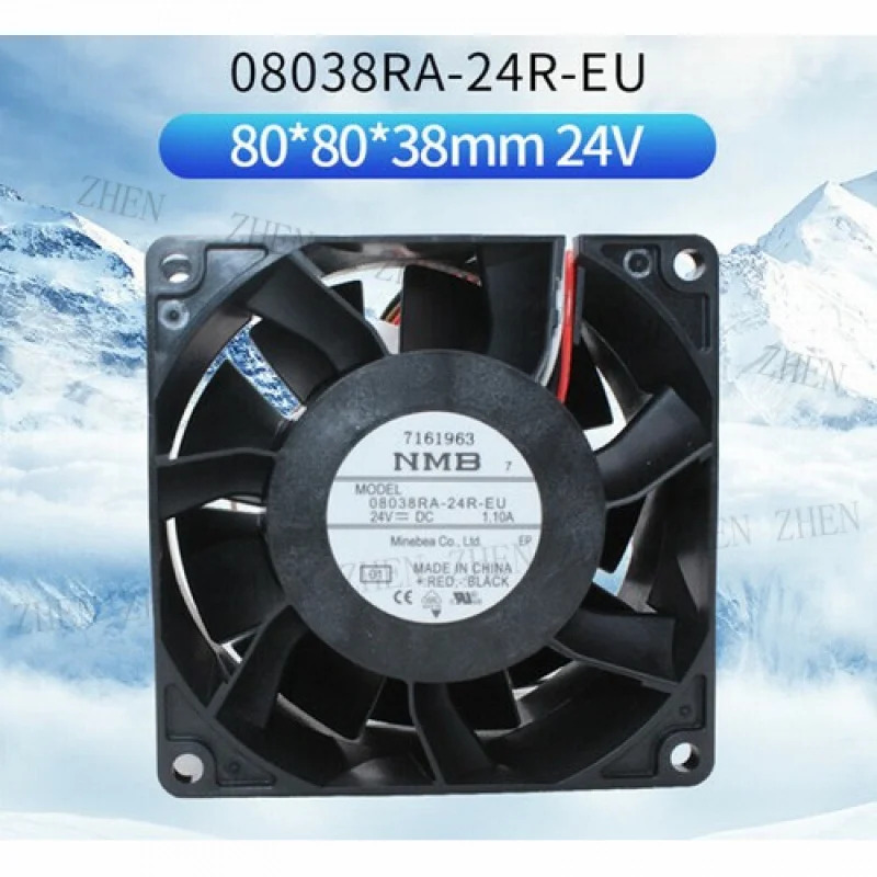 Y FOR 08038RA-24R-EU 8038 24V 1.10A 8CM냉각팬