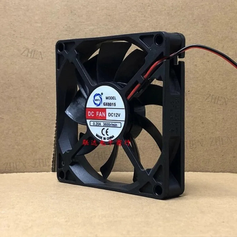Y GX8015 DC12V 0.20A 80x80x15MM 8CM 2선식 냉각팬용