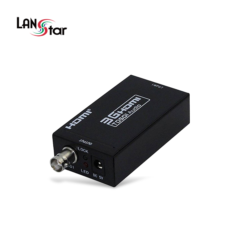 랜스타 LS-HD2SD HDMI TO SDI 컨버터 8채널 48kHz 1080P 지원 - 상품 이미지