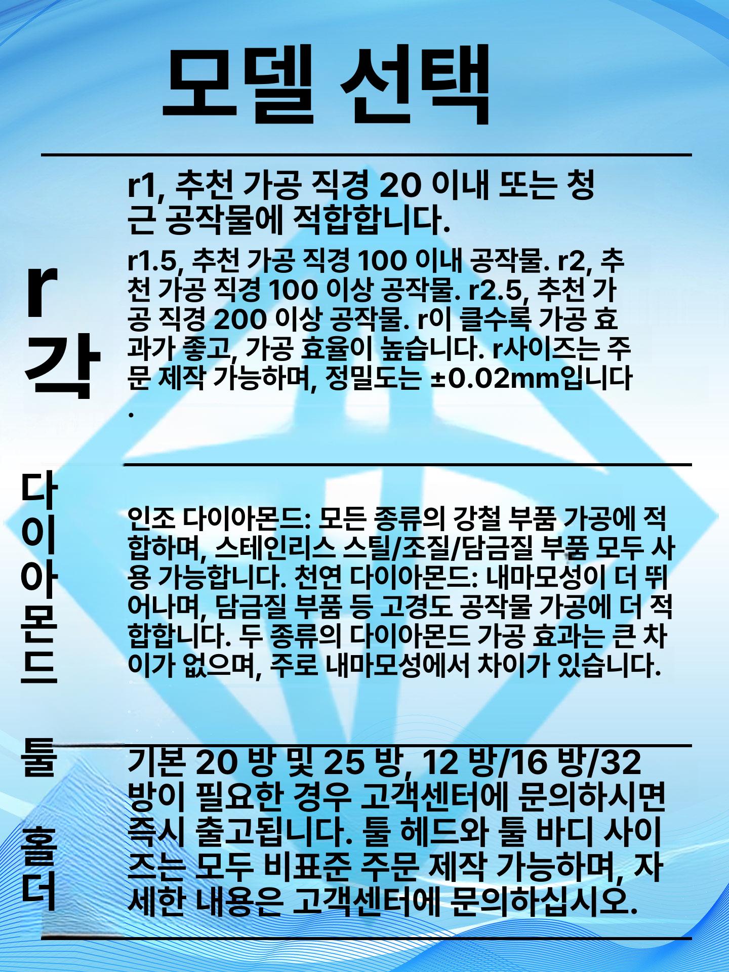 압출 버니싱 미러 리머 가공 합성 인공 다이아몬드 [R2] 20㎟ - 상세 이미지 3