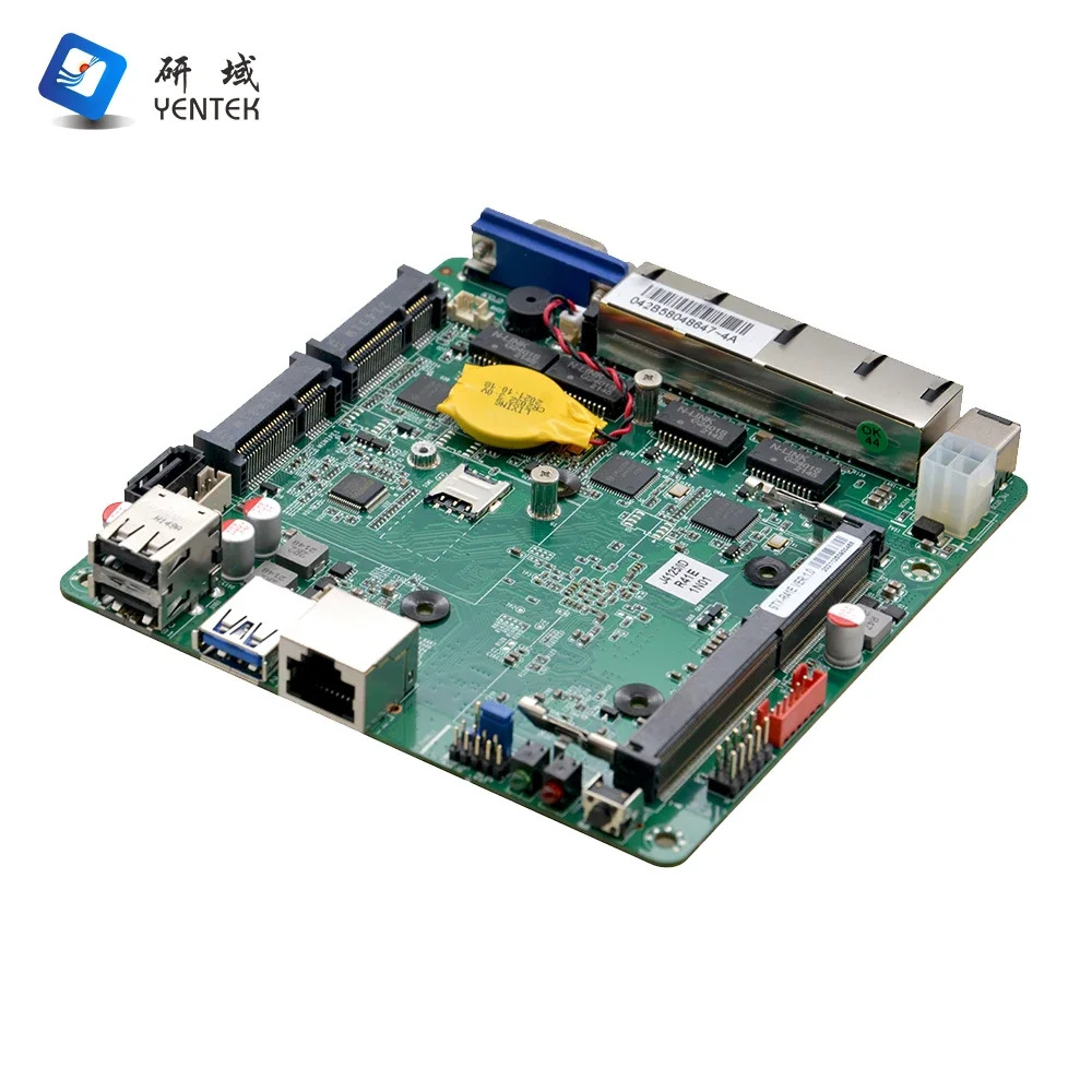Pfsense 서버 마더보드 프로세서 J4125 DDR4 8G VGA 4 RJ45 LAN 미니 나노 ITX 방화벽