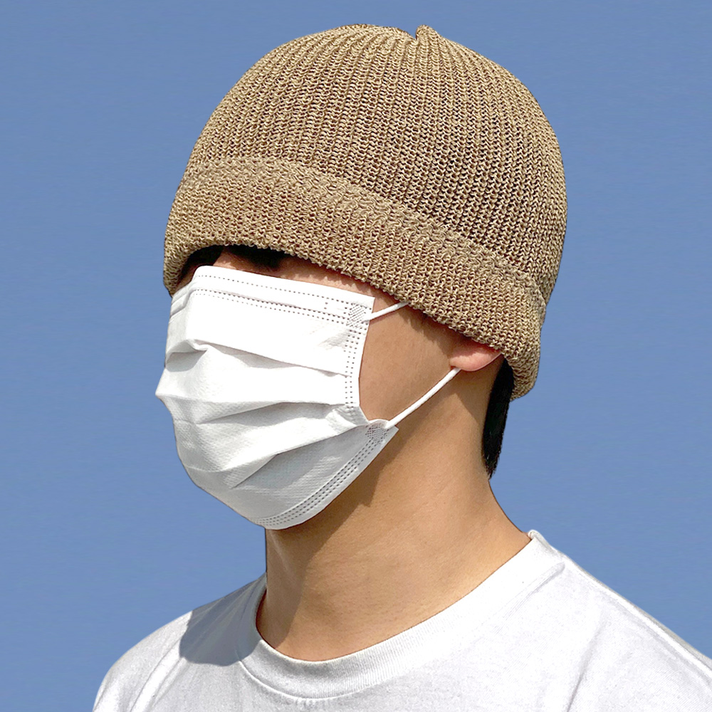 브리즈 여름 비니 망사 니트 모자 남자 여자 무지 봄 커플 골무 숏 - 상세 이미지 5