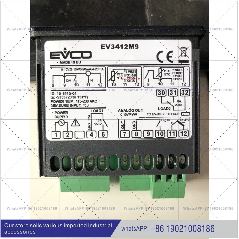 EVCO 컨트롤러 EVK401N7/EVK802P7VXS 온도 조절 미터 EVK412P7