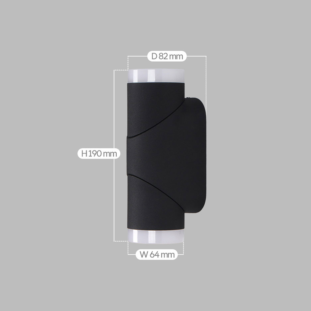 벽등 현관 베란다 조명 실외가능 LED 라비토 2등 벽조명 12W - 상세 이미지 5