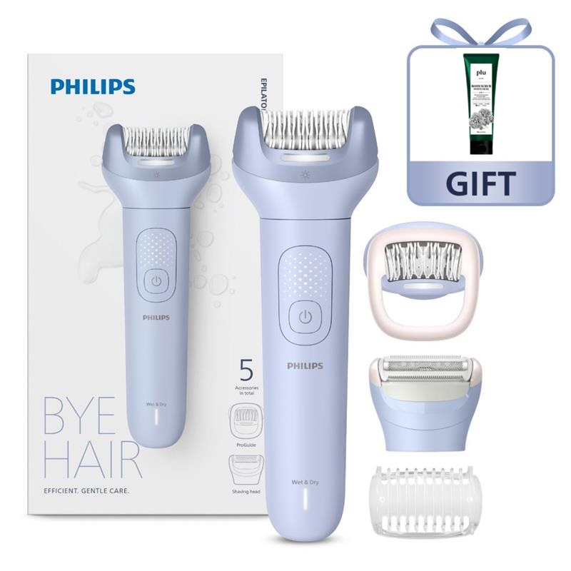 필립스 샤티넬 8000 시리즈 모근제거기 라이트블루 BRE709/00+바디스크럽 증정 제품 이미지