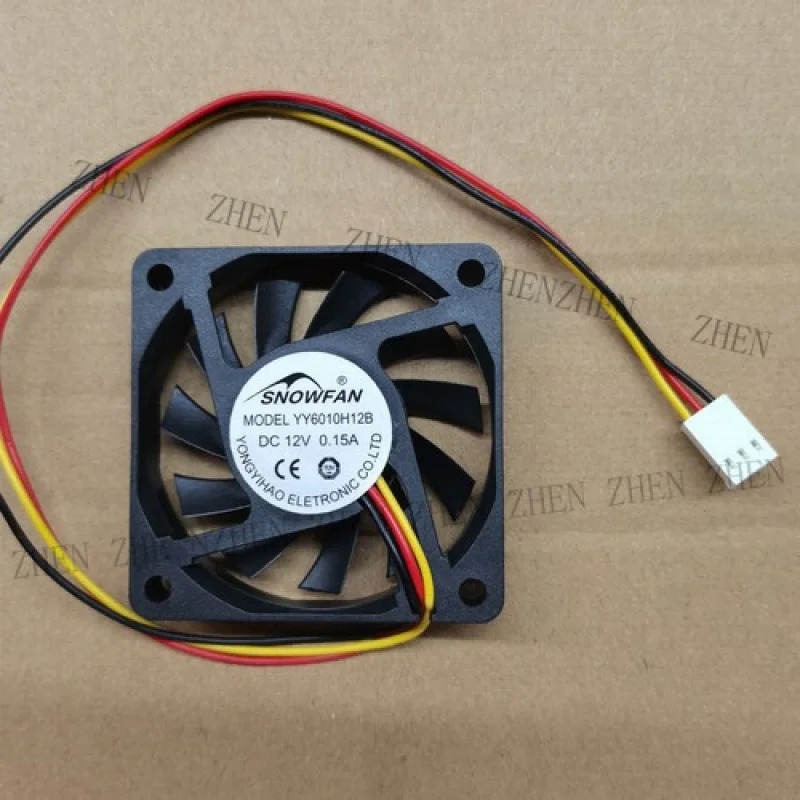 Y YY6010H12B 냉각팬 6010 DC12V 0.15A 6CM 3핀기능