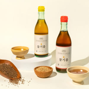 저온압착 통참깨 참진한 참기름 350ml 2병 외 들기름 350ml 맛있게 먹은 솔직 후기 - 상품 이미지 1