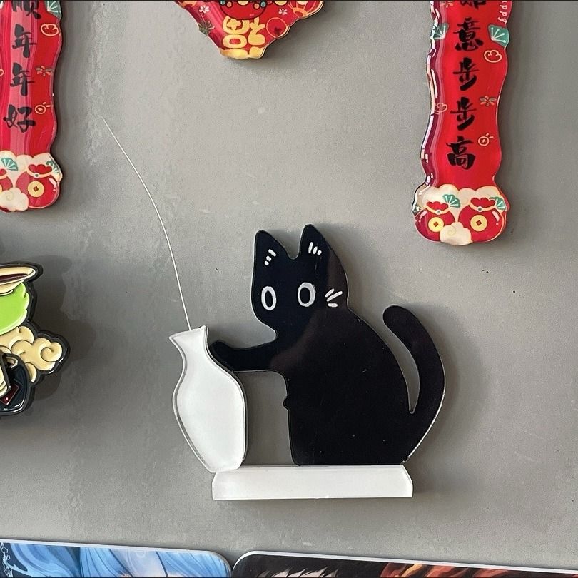 고양이 수염 보관 수집 화분 행운의 수염 소장 꽂이 통 수납함 보관함 거치대 자석형 홈데코 이미지 8