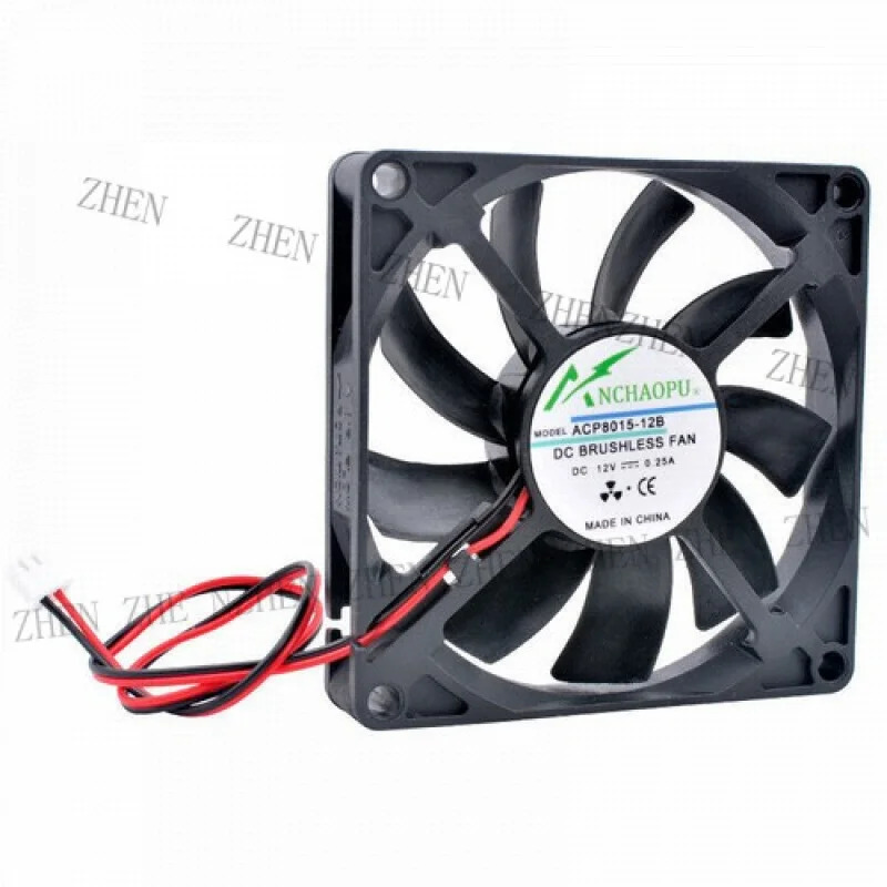 Y ACP8015 80mm DC5V 12V 24V 2핀 냉각팬 라우터전원공급장치용
